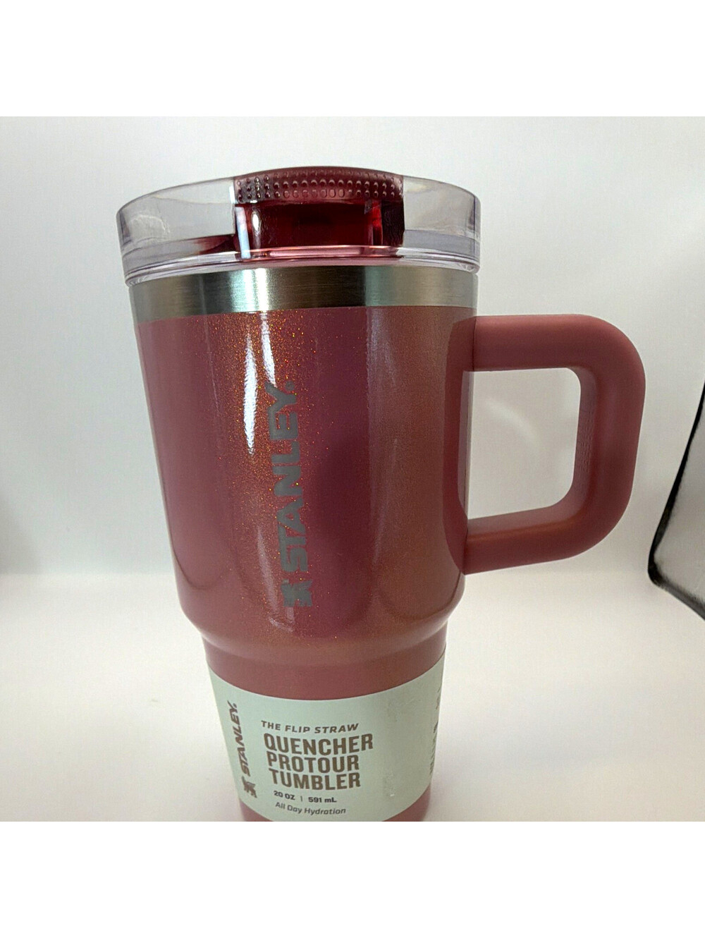 Stanley Quencher ProTour 20 oz Port Shimmer Flip Straw Tumbler Handle Lid NWT